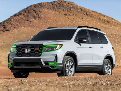 honda passport 2022-2025 Headlight Protection Installation Location