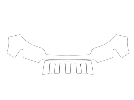 passport 3M Clear Bra Bumper Precut PPF Diagram
