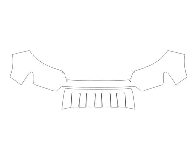 passport Avery Dennison Clear Bra Bumper Precut PPF Diagram
