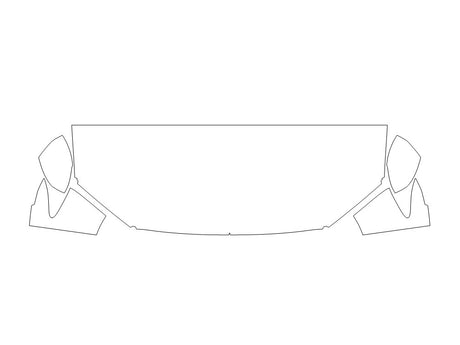passport Avery Dennison Clear Bra Hood Precut PPF Diagram