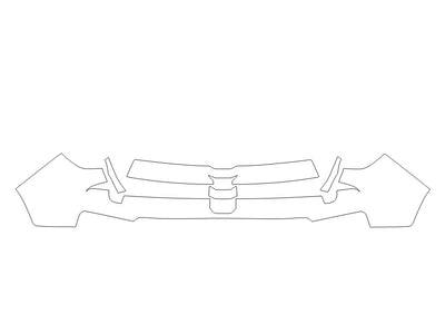 passport 3M Clear Bra Door Cup Precut PPF Diagram