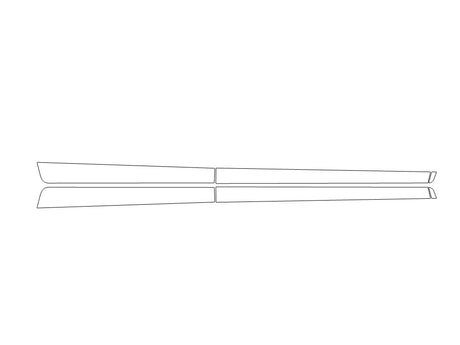 passport 3M Clear Bra Door Cup Precut PPF Diagram