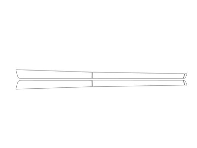 passport Avery Dennison Clear Bra Door Cup Precut PPF Diagram