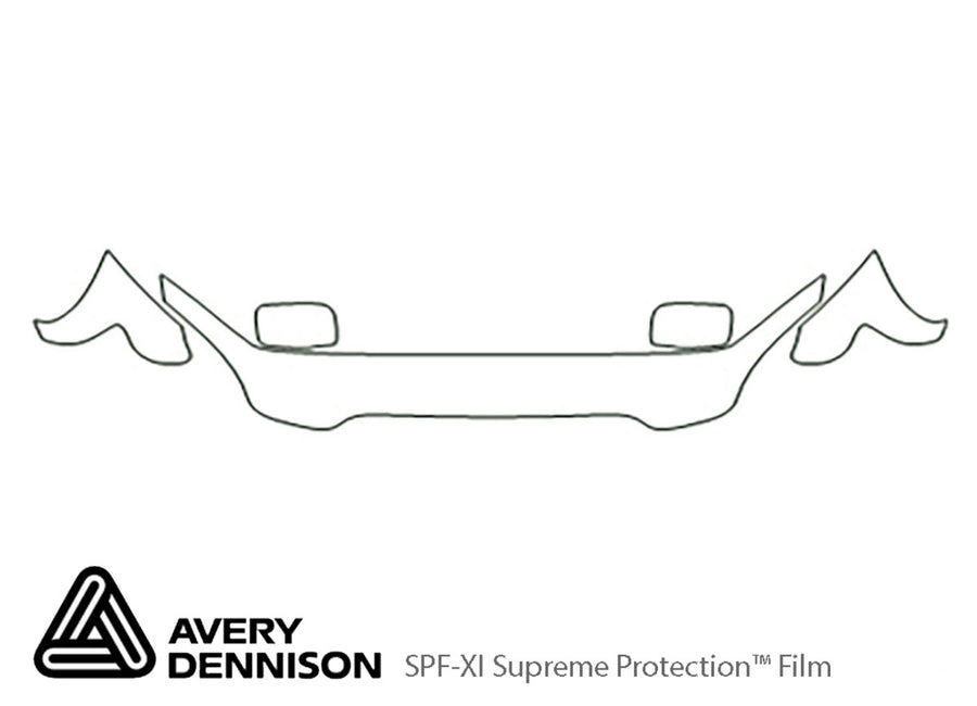 pilot Avery Dennison Clear Bra Hood Precut PPF Diagram
