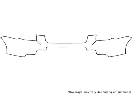 pilot 3M Clear Bra Bumper Precut PPF Diagram