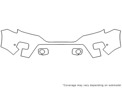 pilot 3M Clear Bra Bumper Precut PPF Diagram