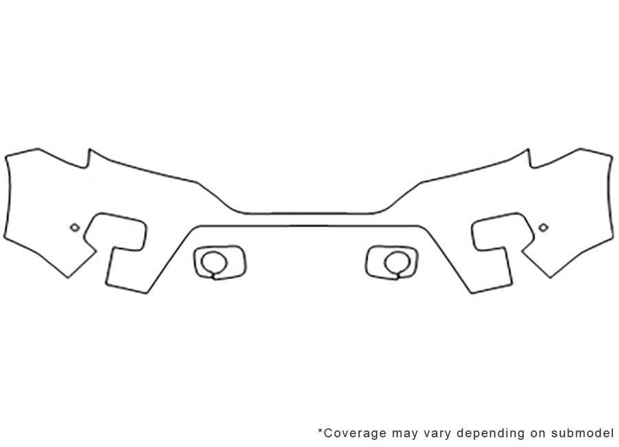 pilot 3M Clear Bra Bumper Precut PPF Diagram