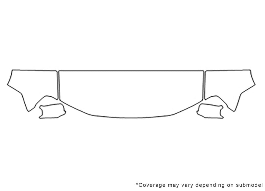 pilot 3M Clear Bra Hood Precut PPF Diagram