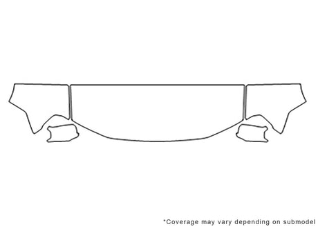 pilot Avery Dennison Clear Bra Hood Precut PPF Diagram