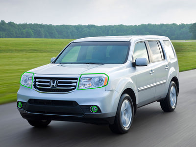 honda pilot 2009-2015 Headlight Protection Installation Location