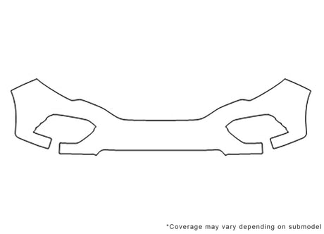 pilot 3M Clear Bra Bumper Precut PPF Diagram
