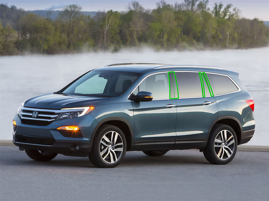 honda pilot 2016-2022 Pillar Post Trim Installation Location