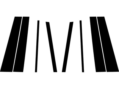 honda pilot 2016-2022 Camo Pillar Trim Diagram
