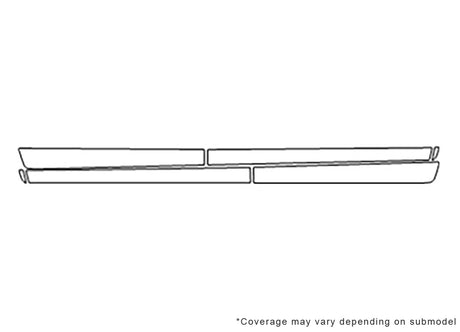 pilot 3M Clear Bra Door Cup Precut PPF Diagram