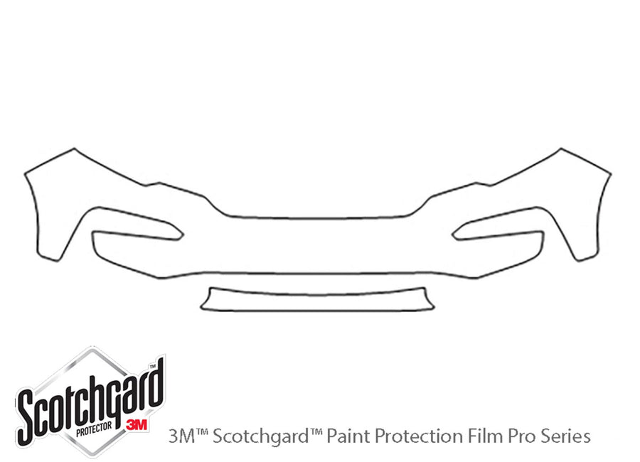 pilot 3M Clear Bra Bumper Precut PPF Diagram