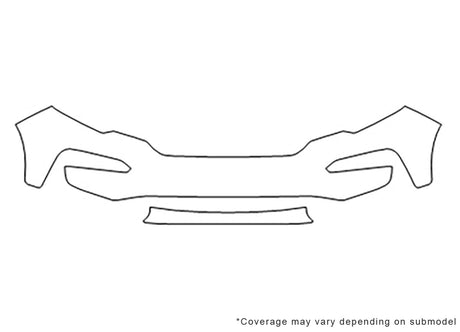 pilot 3M Clear Bra Bumper Precut PPF Diagram