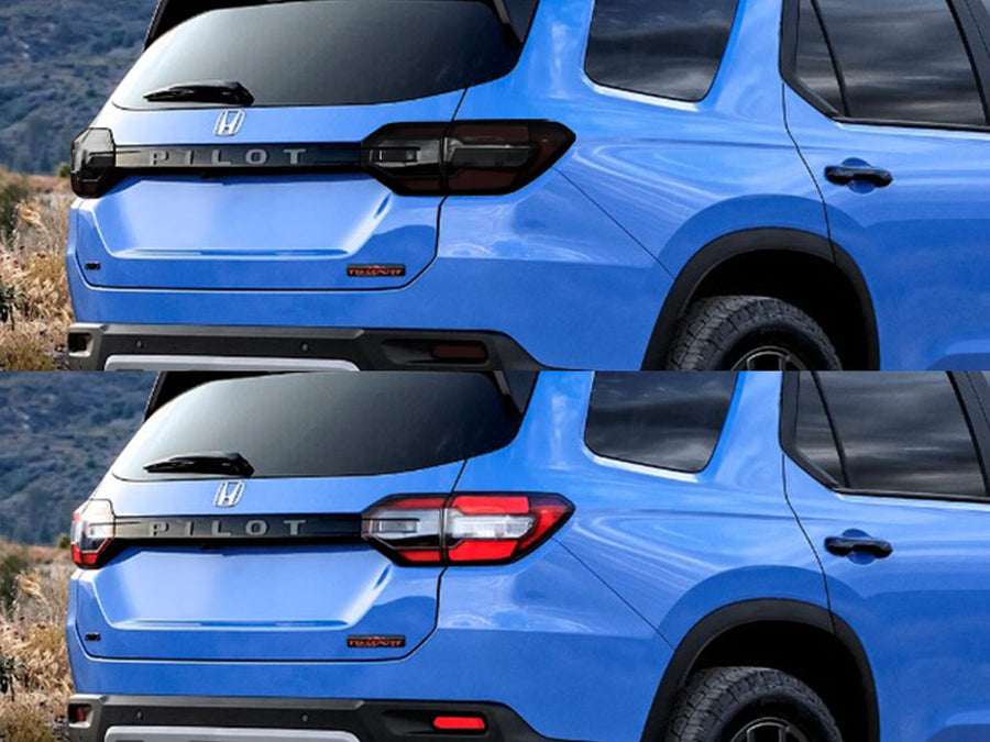 pilot Before and After Smoked Taillights