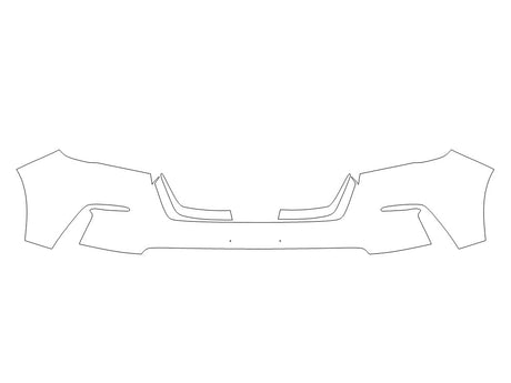pilot 3M Clear Bra Bumper Precut PPF Diagram