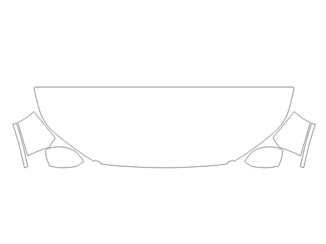 pilot Avery Dennison Clear Bra Hood Precut PPF Diagram