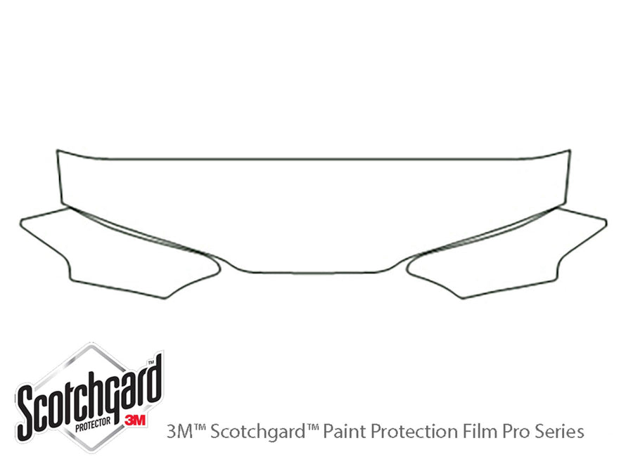 prelude 3M Clear Bra Hood Precut PPF Diagram