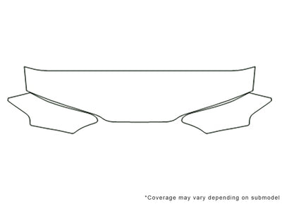 prelude 3M Clear Bra Hood Precut PPF Diagram