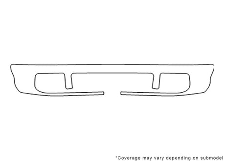 prelude 3M Clear Bra Bumper Precut PPF Diagram