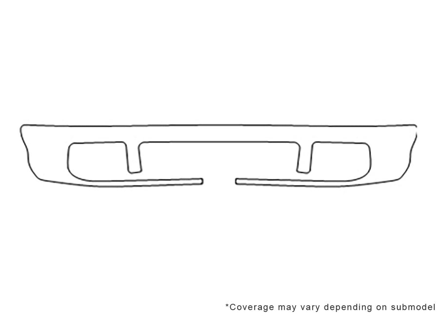 prelude Avery Dennison Clear Bra Bumper Precut PPF Diagram