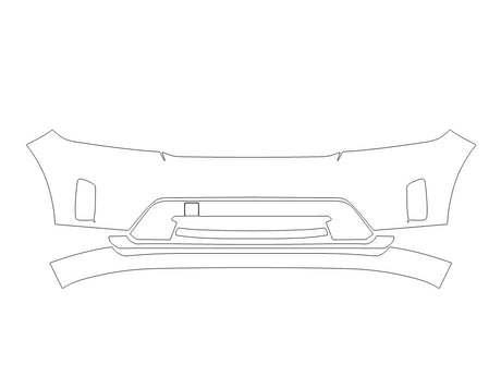 prologue 3M Clear Bra Bumper Precut PPF Diagram