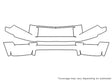 ridgeline Avery Dennison Clear Bra Bumper Precut PPF Diagram