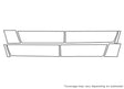 ridgeline 3M Clear Bra Door Cup Precut PPF Diagram