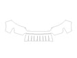 ridgeline 3M Clear Bra Bumper Precut PPF Diagram
