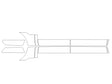 ridgeline 3M Clear Bra Door Cup Precut PPF Diagram