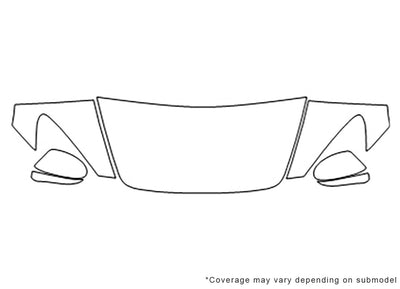 s2000 3M Clear Bra Hood Precut PPF Diagram