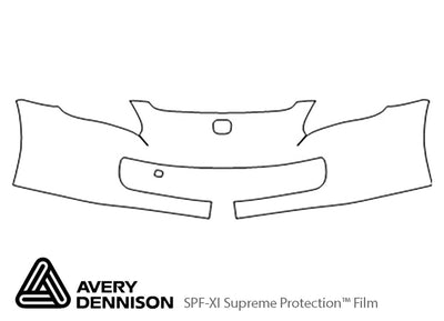 s2000 Avery Dennison Clear Bra Bumper Precut PPF Diagram