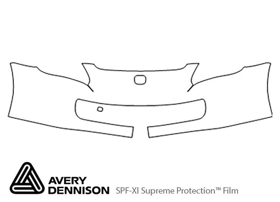 s2000 Avery Dennison Clear Bra Bumper Precut PPF Diagram