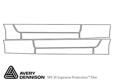 s2000 Avery Dennison Clear Bra Door Cup Precut PPF Diagram