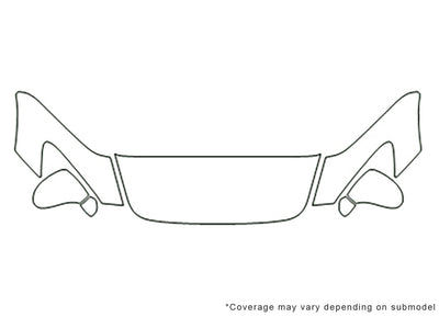 s2000 Avery Dennison Clear Bra Hood Precut PPF Diagram
