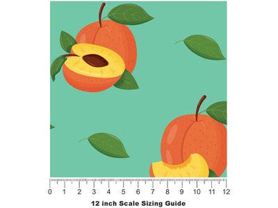Honey Babe Fruit Vinyl Film Pattern Size 12 inch Scale~Rwraps Honey Babe Fruit Sizing Chart~2