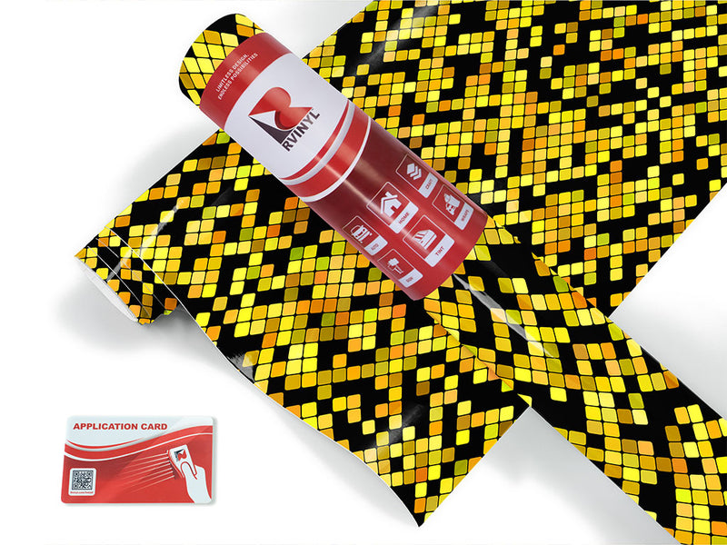 honey dijon mosaic Craft Vinyl Roll