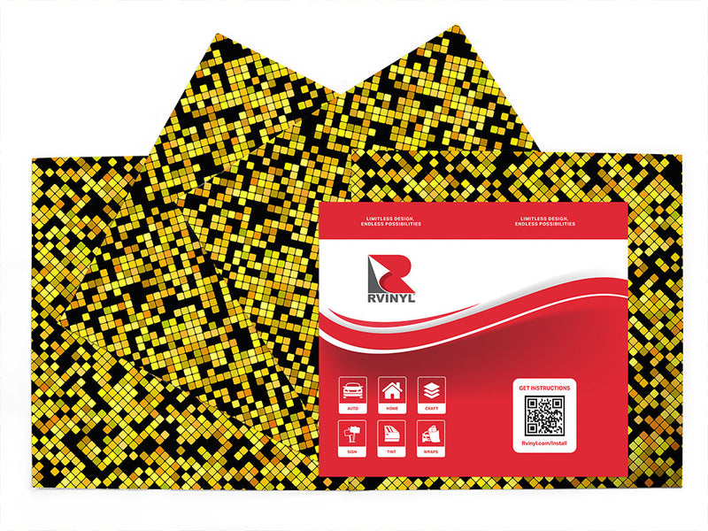 honey dijon mosaic Craft Vinyl Sheet Pack