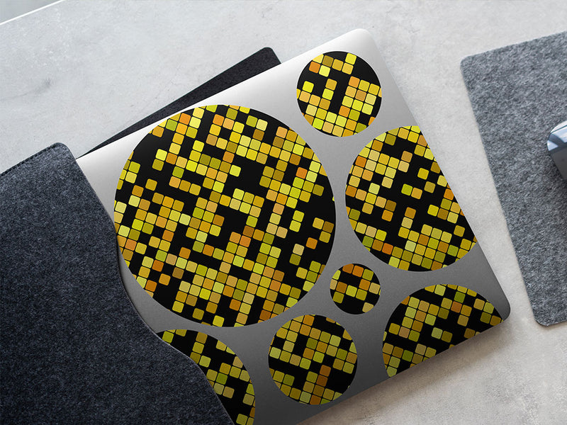 honey dijon mosaic DIY Laptop Stickers