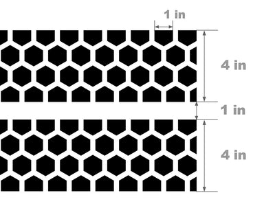 Honeycomb Fender Hash Mark Width Diagram