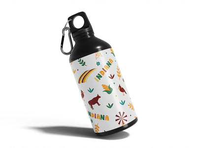 hoosier state  Water Bottle DIY Stickers