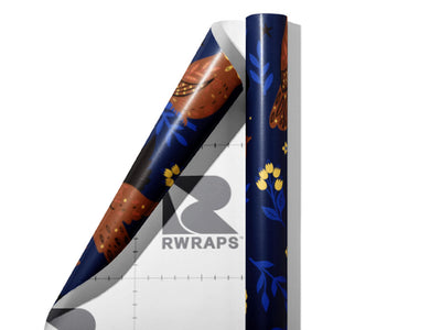 Hoot Holler Birds Wrap Film Sheets~Rwraps Series 914 Hoot Holler Birds Scrolled Sheet~3