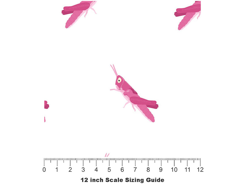 Hop Along Bug Vinyl Film Pattern Size 12 inch Scale~Rwraps Hop Along Bug Sizing Chart~2