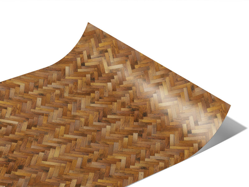 Hop Stain Wooden Parquet Vinyl Wraps~Rwraps Series 914 Digitally Printed Vinyl Wrap~1