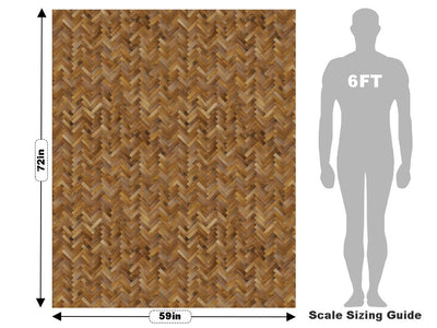 Hop Stain Wooden Parquet Vehicle Wrap Scale~Rwraps Series 914 Hop Stain Wooden Parquet Measurements~2