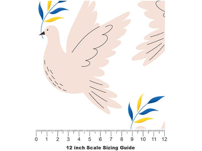 Hopeful Flight Birds Vinyl Film Pattern Size 12 inch Scale~Rwraps Hopeful Flight Birds Sizing Chart~2