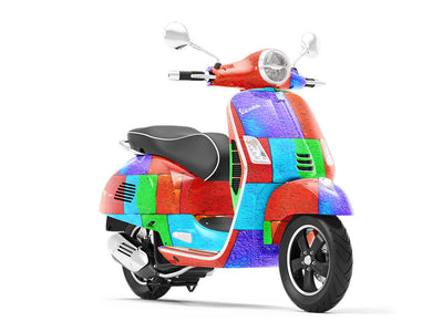Hopscotch  Brick Vespa Scooter Wrap Film