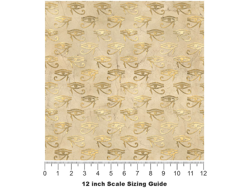 Horace Eyes Egyptian Vinyl Film Pattern Size 12 inch Scale~Rwraps Horace Eyes Egyptian Sizing Chart~2